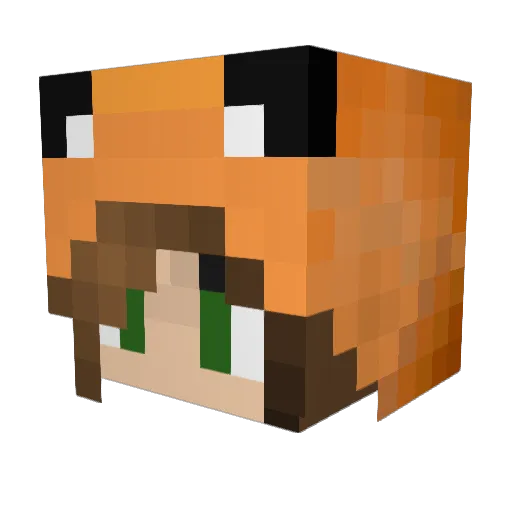 emilykatey Minecraft avatar head, 3D render