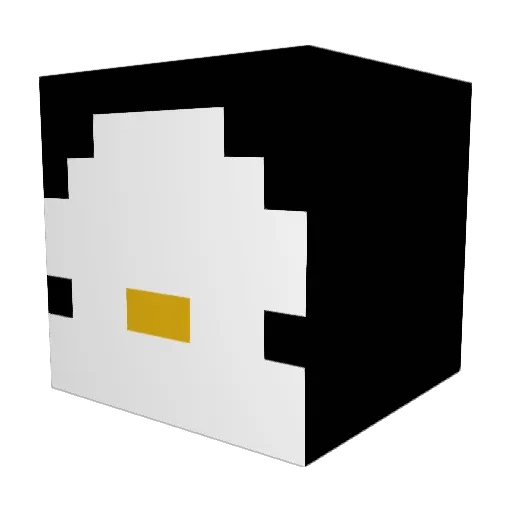 emilykaud Minecraft avatar head, 3D render