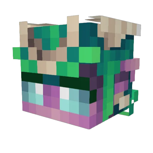 emilypiink Minecraft avatar head, 3D render