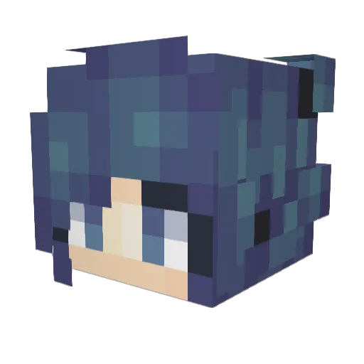emilypotter1 Minecraft avatar head, 3D render