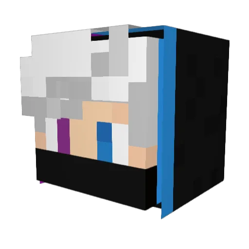 emilyseab Minecraft avatar head, 3D render