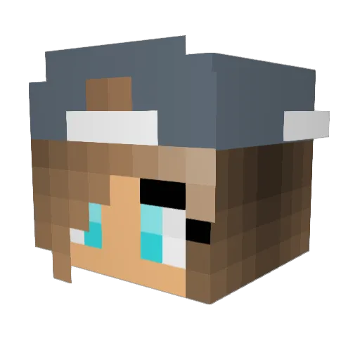 emimbos Minecraft avatar head, 3D render