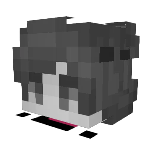 emimiwu Minecraft avatar head, 3D render