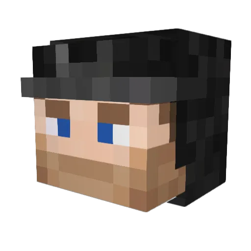 eminem_34 Minecraft avatar head, 3D render
