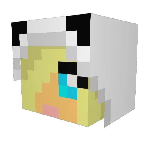 emio10 Minecraft avatar head, 3D render