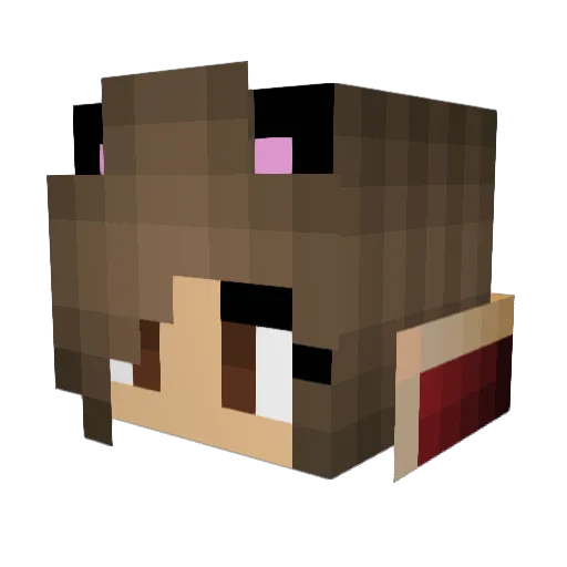emiob Minecraft avatar head, 3D render