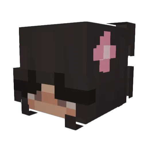 emiroo Minecraft avatar head, 3D render