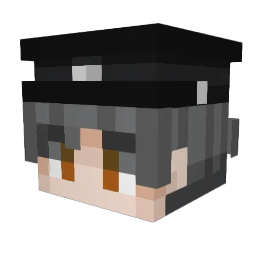 emirtheoverlord Minecraft avatar head, 3D render