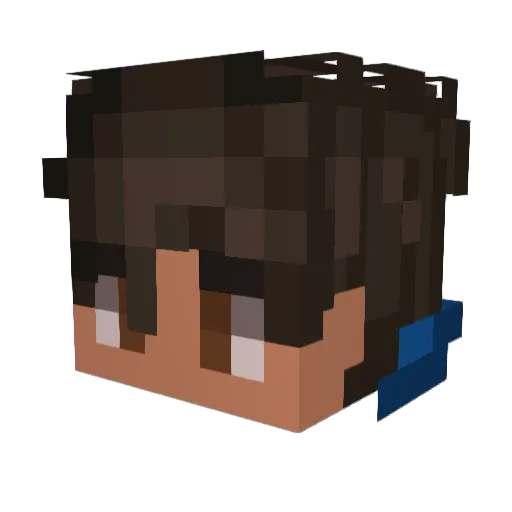 emirz Minecraft avatar head, 3D render