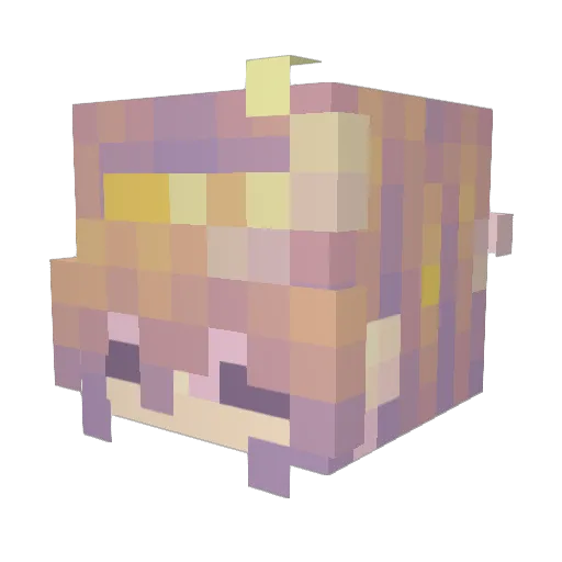 emisaurr Minecraft avatar head, 3D render