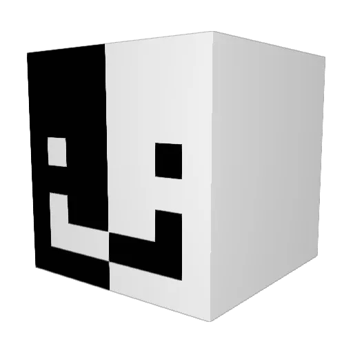 emisuperflip Minecraft avatar head, 3D render