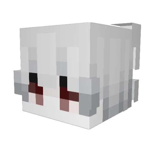 emiwomm Minecraft avatar head, 3D render