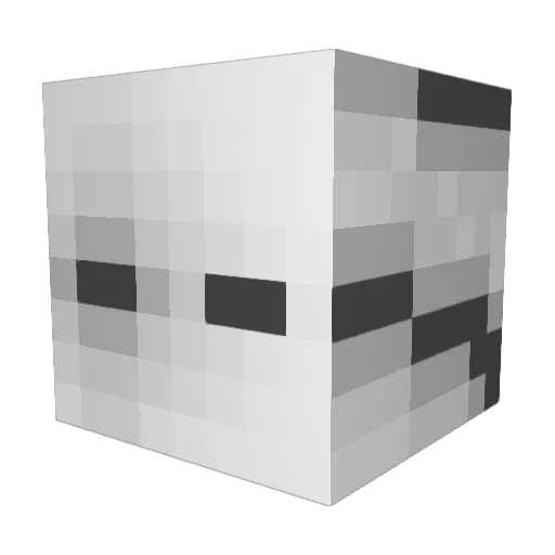 emjaime Minecraft avatar head, 3D render