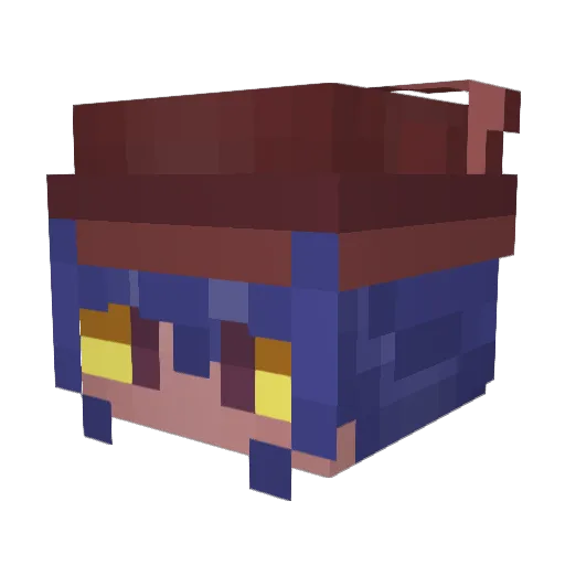 emjixx Minecraft avatar head, 3D render