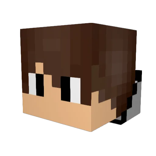 emk2001 Minecraft avatar head, 3D render