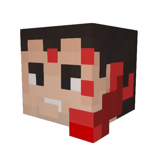 emk_pro Minecraft avatar head, 3D render
