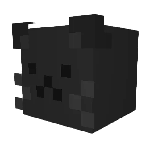 emka Minecraft avatar head, 3D render