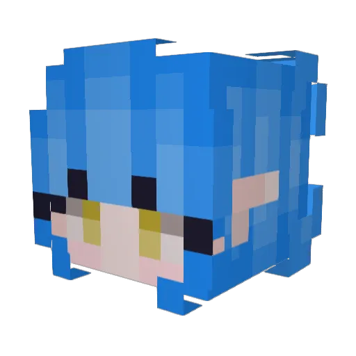 emkand3 Minecraft avatar head, 3D render