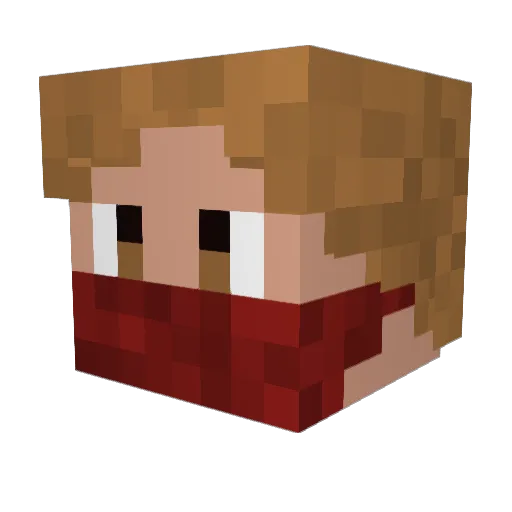 emkeko7 Minecraft avatar head, 3D render