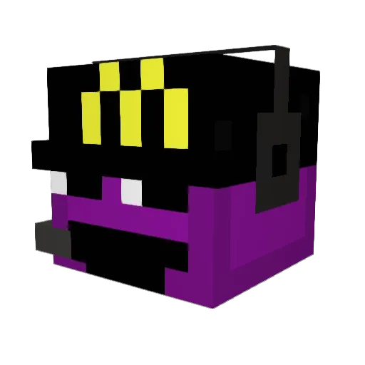 emko11 Minecraft avatar head, 3D render