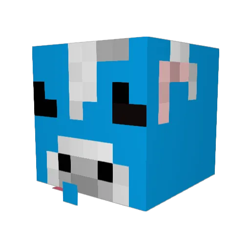 emkubed Minecraft avatar head, 3D render