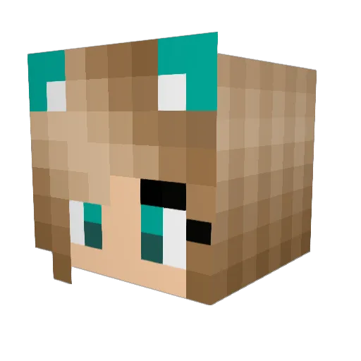 emma0301 Minecraft avatar head, 3D render
