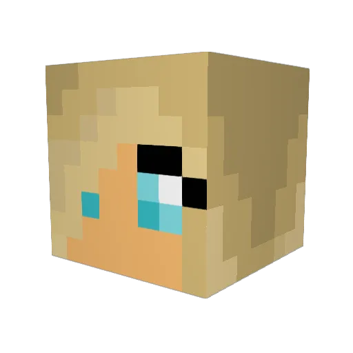 emma8613 Minecraft avatar head, 3D render