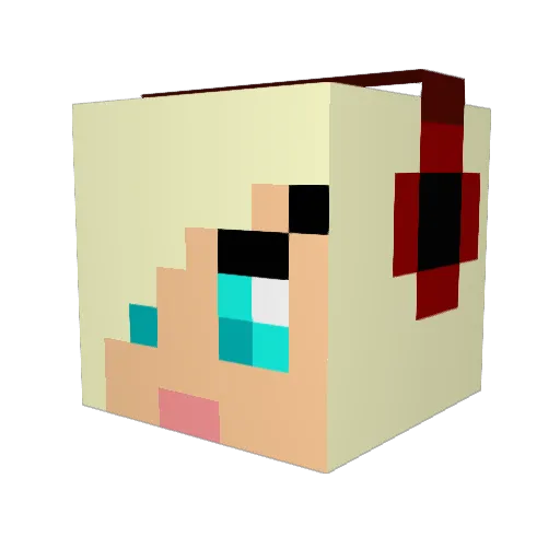 emma_1994 Minecraft avatar head, 3D render