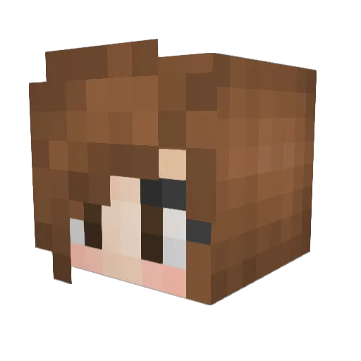 emma_837 Minecraft avatar head, 3D render