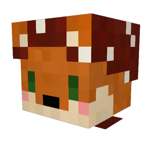 emma_craft Minecraft avatar head, 3D render