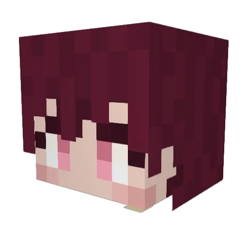 emma_hs Minecraft avatar head, 3D render