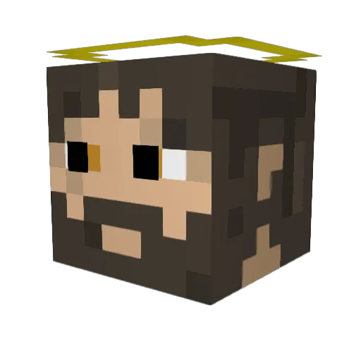 emmabeno Minecraft avatar head, 3D render