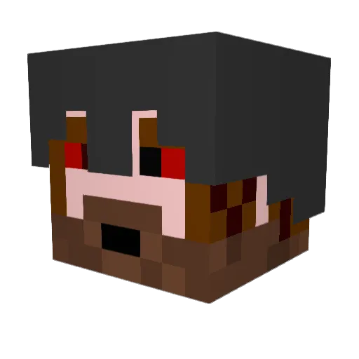 emmagi5 Minecraft avatar head, 3D render