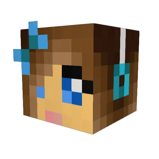 emmaklemma99 Minecraft avatar head, 3D render