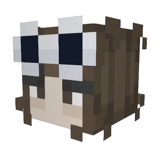 emmakrdzo Minecraft avatar head, 3D render