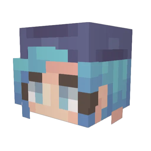 emmalison Minecraft avatar head, 3D render