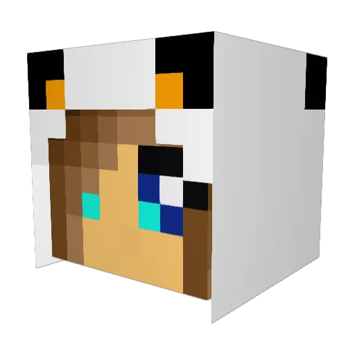 emmamarc Minecraft avatar head, 3D render