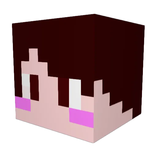 emmanico Minecraft avatar head, 3D render