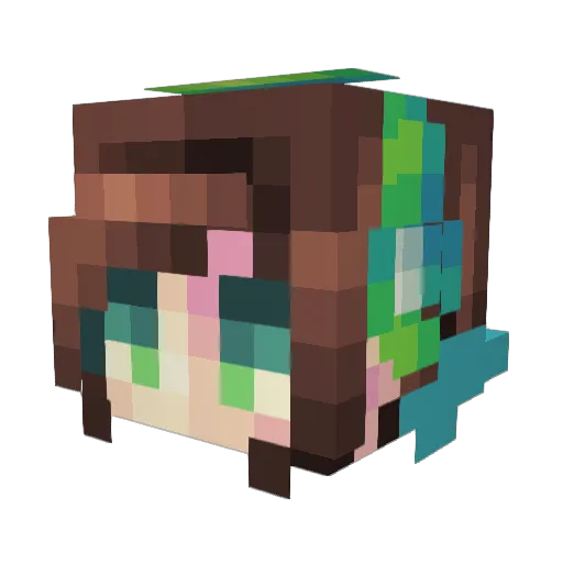 emmapatricia446 Minecraft avatar head, 3D render