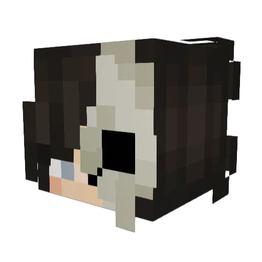 emmascanlin Minecraft avatar head, 3D render