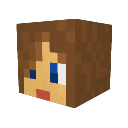 emmastone1 Minecraft avatar head, 3D render