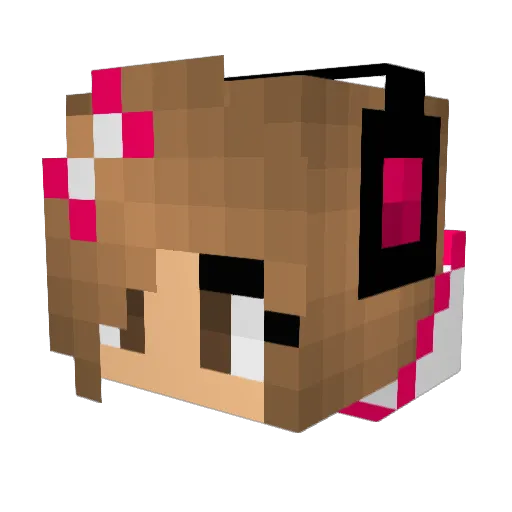 emmasvahn Minecraft avatar head, 3D render