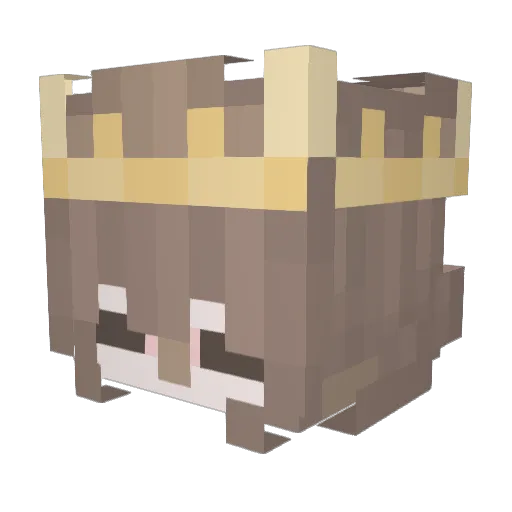 emmatauber Minecraft avatar head, 3D render