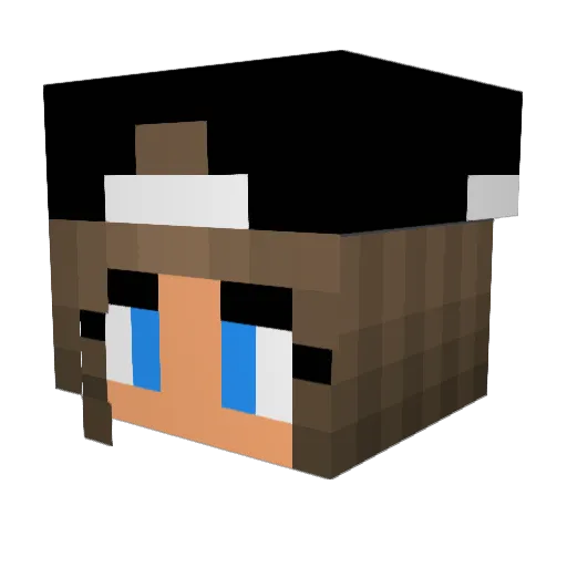 emme0419 Minecraft avatar head, 3D render