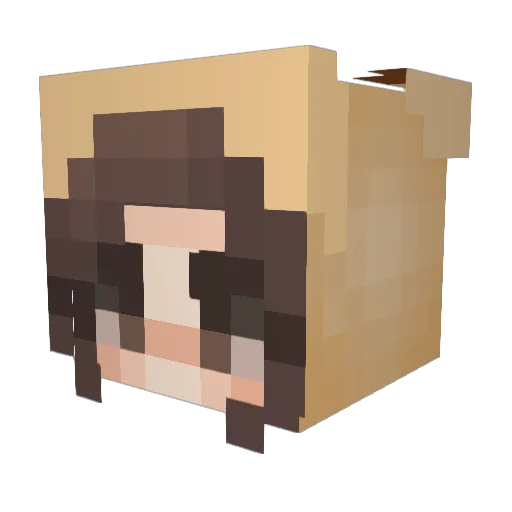 emmeczka_ Minecraft avatar head, 3D render