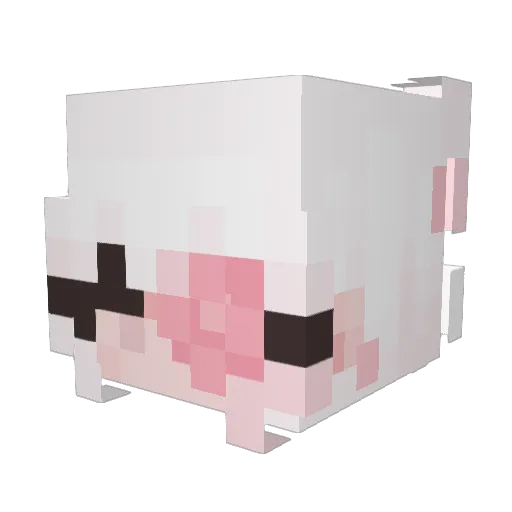 emmeie Minecraft avatar head, 3D render