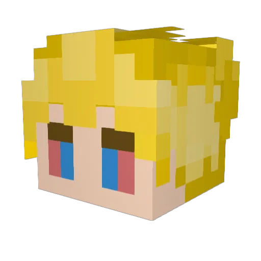 emmett_fried Minecraft avatar head, 3D render