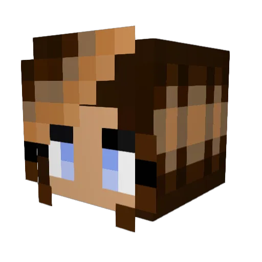 emmiedearest Minecraft avatar head, 3D render