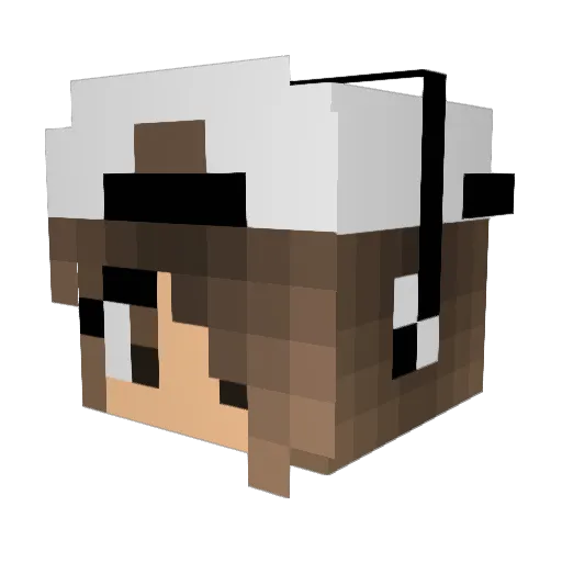 emmiimariia Minecraft avatar head, 3D render