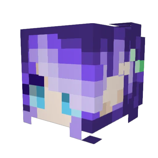 emmikate Minecraft avatar head, 3D render